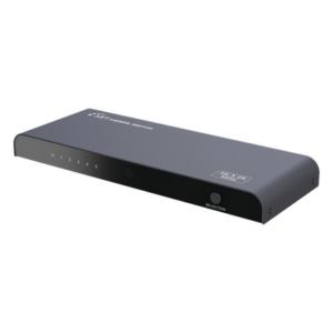 EPCOM TITANIUM TT501V2.0 – Switch Conmutador HDMI de 5 entradas a 1 salida / 4K @ 60Hz / HDMI 2.0 / HDCP 2.0 / HDMI 3D / Soporta audio estándar, DSD (Direct Stream Digital) y HD (HBR) / Diferentes modos de conmutación, Manual, Control Remoto y RS232.