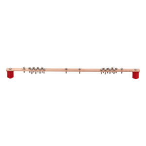 LINKEDPRO BY EPCOM LP-BUS-RACK – Barra Distribución Tierra Rack 19 in / Cobre 100% / 550A / Aisladores Rojos / 0.64 cm (0.25 in) / J-STD-607-A