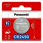 PANASONIC CR2450PL – Batería de Litio Tipo Moneda / 3V / 620 mAh / CR2450 / 10 Años Vida Útil