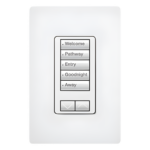 LUTRON ELECTRONICS RRDW5BRLWH – Teclado de Pared / 5 Botones Programables / Subir/Bajar / Retroiluminado / 120 V / RadioRA 2