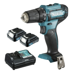 MAKITA DF3-33D-WYE – Atornillador broquero cambio rápido 3/8" / 2 baterías 12V 1.5Ah / 81 accesorios / 6.0 N.m / 220 RPM