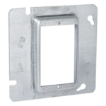 RACO HUB-838 – Sobretapa Cuadrada / Acero Galvanizado / 4.688 in x 4.688 in / Realce 0.75 in / UL Listed