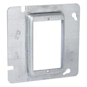 RACO HUB-838 – Sobretapa Cuadrada / Acero Galvanizado / 4.688 in x 4.688 in / Realce 0.75 in / UL Listed