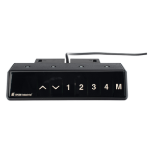 EPCOM INDUSTRIAL CN33-3A3 – Control para Escritorio de Altura Ajustable / Memoria 4 Posiciones / Elevación 38 mm/s / Rango 600 a 1250 mm (2 a 4.1 ft) / Sensor Anticolisión / Certificaciones CE, UL, cUL, SAA, BIFMA