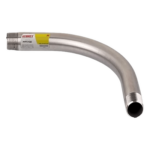KOBREX KCODI-12 – Codo de 1/2" Para Pared Gruesa / Acabado Liso / Resistente a Intemperie y Alta Temperatura / Rosca Cónica / Etiqueta Amarilla