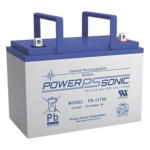 POWER SONIC PS-12750-U – Batería de Respaldo AGM/VRLA / 12V / 78.6 Ah / Vida Útil 10-12 Años / Terminales Tipo U / Certificación UL