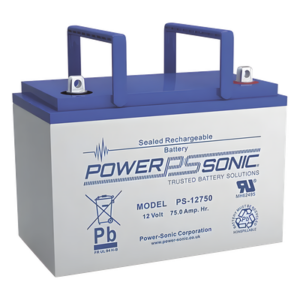 POWER SONIC PS-12750-U – Batería de Respaldo AGM/VRLA / 12V / 78.6 Ah / Vida Útil 10-12 Años / Terminales Tipo U / Certificación UL