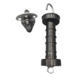 SFIRE SF-MANIJA – Manija de Puerta para Cerco Eléctrico / PP + Metal Reforzado / Colgador 20 cm (7.9 in) / Terminal 8 cm (3.1 in) / Peso 190 g