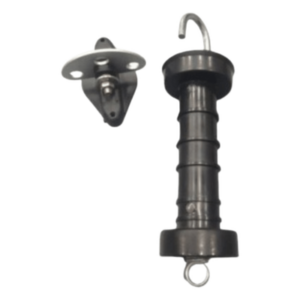 SFIRE SF-MANIJA – Manija de Puerta para Cerco Eléctrico / PP + Metal Reforzado / Colgador 20 cm (7.9 in) / Terminal 8 cm (3.1 in) / Peso 190 g