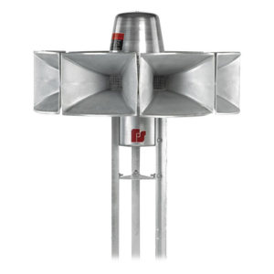 FEDERAL SIGNAL INDUSTRIAL ECLIPSE8 – Sirena Electromecánica / Omnidireccional 360° / 115 dBc a 30.5 m (100 ft) / 3 Señales Programables / Alimentación DC 46V / 255 lb (116 kg) / Aluminio 100%
