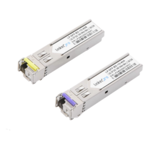 LINKEDPRO BY EPCOM LP-SFP-BD-1G-60 – Transceptor Óptico SFP Bidireccional / 1.25 Gbps / Monomodo / 60 km (196.8 ft) / 1490 & 1550 nm / LC/UPC Simplex / DDM / Hot-Plug / 2 Piezas
