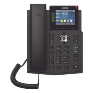 FANVIL X3U – Teléfono IP / 6 Líneas SIP / Pantalla LCD Color 2.8" / Audio HD / Conferencia 3 Vías / Puertos Gigabit / PoE 802.3af