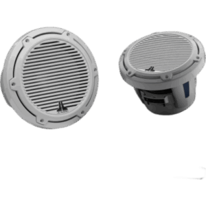 JL AUDIO 10-03080-00 – Subwoofer Náutico 8" / 200 W RMS / 4 Ω / Polipropileno Relleno de Mica / Deflector Infinito o Caja Sellada / Rejilla Clásica Blanca / Marino IPX6