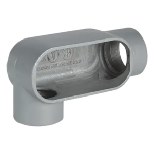 HUBBELL KILLARK HUB-LR37-SA – Caja Condulet Tipo LR / 1" / Aluminio libre de cobre / Compatible Forma 7 / Aprobado lugares húmedos / 0.03 m (1 ft)