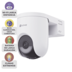 EZVIZ CSHB8C/4G/W – Cámara IP PT / 2K+ 4 Megapixel / Wi-Fi 6 + 4G LTE / Batería 5200 mAh / IP65 / IR 15 m (49.2 ft) / PTZ 340° Pan / 80° Tilt