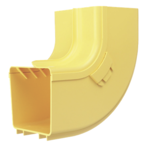 PANDUIT FRIVRA4X4LYL – Bajada Vertical Interior 90° / Radio de Curvatura 50.8 mm / Canaleta 4x4 / Tapa Integrada / PC/ABS / Amarillo