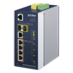 PLANET IGS-5225-4UP1T2S – Switch Industrial Administrable / 4 Puertos Gigabit Ultra PoE 60W / 2 Puertos SFP / Rango -40°C a 75°C / IP30 / Riel DIN o Pared