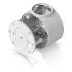 UBIQUITI UACC-CAMERA-CJB-W – Caja de Conexiones Antimanipulación / Aluminio y Policarbonato / Conduit 3/4" / Montaje Superficie, Poste o Colgante