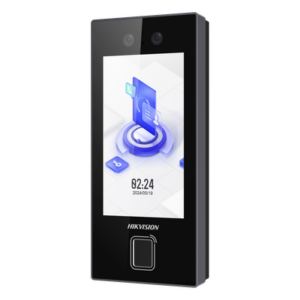 HIKVISION DS-K1T344MBFWX-E1 – Terminal de Control de Acceso Facial / Triple Autenticación / 3000 Rostros / 3000 Huellas / MIFARE 13.56 MHz / Pantalla 4.5" / IP65 / PoE / Wi-Fi