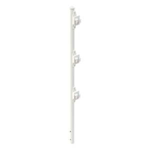 EPCOM INDUSTRIAL SYS-POST-7W – Poste de Paso para Cerca Electrificada / Tubo Galvanizado Cal. 18 / 0.75 m (2.46 ft) / 3 Aisladores / Fijación Directa en Concreto