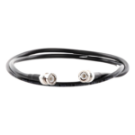 EPCOM INDUSTRIAL SBNC-240-BNC-85 – Jumper Coaxial RF / Cable LMR-240 (RG-8/X) / 85 cm / Conectores BNC Macho a BNC Macho / 50 Ohm