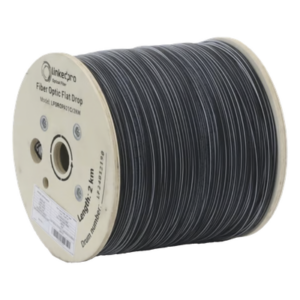 LINKEDPRO BY EPCOM LPDROPA21C/2KM – Carrete de Fibra Óptica Drop Plana / 2 km / G.657A2 Monomodo / 1 Hilo / Dieléctrica / Interior-Exterior / 6,562 ft