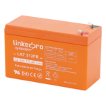 LINKEDPRO BY EPCOM LK7.512FR – Batería de Respaldo AGM-VRLA / 12 V / 7.5 Ah / Vida Útil 5 Años / Retardante UL94-V0 / Terminales F1+F2