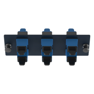 PANDUIT FAP6WBUSCZ – Placa Acopladora de Fibra Óptica / 6 Conectores SC Simplex / Monomodo OS1/OS2 / Color Azul / Snap-In