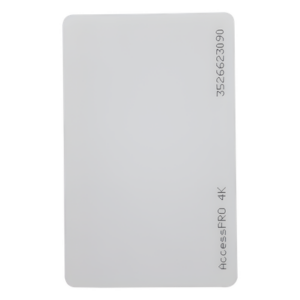 ACCESSPRO ACCESS-CARD-M4K – Tarjeta MIFARE Classic / 13.56MHz / 4KB / PVC Imprimible / ISO CR80 / UID 34 Bits