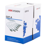 HIKVISION DS-1LN6-UE-W – Bobina de Cable / Cat 6 / 100% Cobre / 305 m (1000 pies) / 24 AWG / 250 MHz / Interior CMX / Blanco