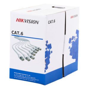 HIKVISION DS-1LN6-UE-W – Bobina de Cable / Cat 6 / 100% Cobre / 305 m (1000 pies) / 24 AWG / 250 MHz / Interior CMX / Blanco
