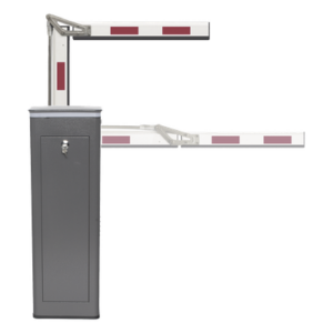 ACCESSPRO KT-XBF-RBA4 – Barrera Vehicular / Brazo Articulado 4 m (13.1 ft) / Corona LED Semaforizada / Apertura 3 s / 200 Ciclos/Hora / IP Resistente Intemperie