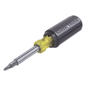 KLEIN TOOLS 32500-12CS-SEN – Desarmador Multipunta / 11 en 1 / 8 Puntas Intercambiables / Mango 184 mm / 7.2 pulgadas