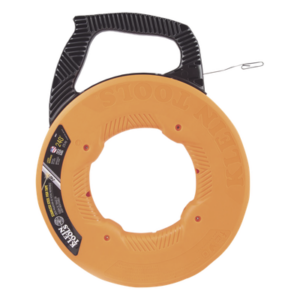 KLEIN TOOLS 56-341 – Guía Jalacables / Acero Inoxidable / 73 m (239.50 pies) x 0.3 cm (1/8") / Carcasa Polipropileno Resistente a Impactos