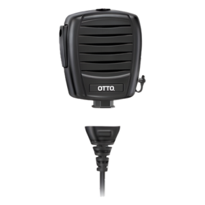 OTTO V2-X2KB511 – Micrófono Bocina de Uso Rudo / MIL-STD 810F / Cable RJ-45 Reemplazable / Clip 360° / Jack 3.5mm