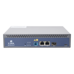 V-SOL V1600GS-F – OLT GPON / 1 Puerto PON SC/UPC / 128 ONUs / 3 Puertos Uplink / 20 km (12.4 mi) / Redundancia AC/DC / Rack