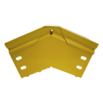 CHAROFIL CHFBVE454X4R8EPK – Curva Vertical Exterior / 45° / 4" x 4" / Radio 8" / Aluminio / Epóxica Amarilla