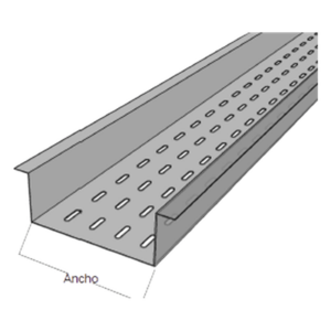 CHAROFIL CH-FPZ9X4ALK – Fondo Perforado / Perfil Z / 4 in x 9 in / Aluminio / 10 ft Longitud