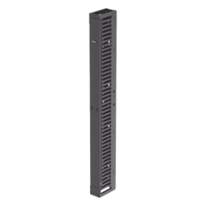 PANDUIT PR2VFD06 – Organizador de Cables Vertical / Alta Densidad 45U / Ancho 6 in (152.4 mm) / Solo Frontal / Tapa de Acero / Rack Abierto EIA