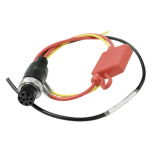 STREAMAX XMRSOURCE – Cable de Alimentación para DVR Móvil / Entrada 12-24V DC / Conector Aviación YL16-9 Macho / Longitud 1.5 m (4.9 ft) / Doble Aislamiento / Resistente a Vibraciones