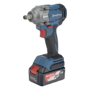 DONGCHENG DCP-B488-EM – Llave de Impacto Inalámbrica / 20 V / 488 Nm / Motor Sin Escobillas / 3 Velocidades / Portabrocas 1/2 in / 2 Baterías 4.0 Ah