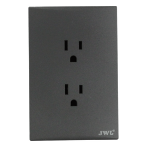 JWJ JTL-G7724 – Placa de Contactos / 2 Tomas Dúplex 2P+T / 10-15 A / 127 V / 60 Hz / Policarbonato