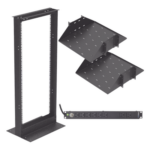 LINKEDPRO BY EPCOM KIT-ORG-24HD – Kit de Rack 19" / 24 UR / 2 Charolas Centrales / PDU 10 Tomas 110 VCA / 15 A Máx.