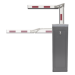 ACCESSPRO KT-XBF-LBA3 – Barrera Vehicular / Brazo Articulado 3 m (9.8 ft) / Apertura 3 Segundos / Encoder / Finales de Carrera Programables / Corona LED Semaforizada / 110V