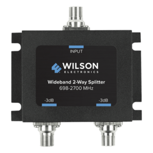 WILSONPRO / WEBOOST 850-034 – Divisor de Potencia Coaxial 2 Vías / 698-2700 MHz / 75 Ohm / Pérdida por División 3 dB / Aislamiento ≥20 dB / Conector F-hembra / Microstrip