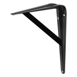SURTEK SYS-137824 – Ménsula de Acero Reforzado / 10" x 16" (25 x 40 cm) / Espesor 3.8 mm / Capacidad 250 kg / 6 Puntos de Sujeción / Pintura Electroestática