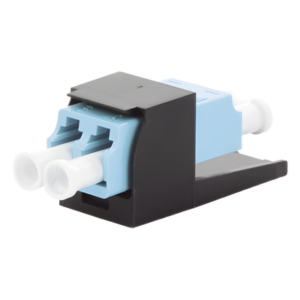 PANDUIT CMDSAQLCZBL – Módulo Acoplador / LC Duplex / Fibra Multimodo OM3/OM4 / Mini-Com / Cerámica Zirconia / Aqua