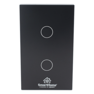 SMARTHOME BY EPCOM SHS412W – Interruptor Inteligente Wi-Fi / Control de 2 Circuitos / 800 W por Canal / 100-250 V / Wi-Fi 2.4 GHz / Compatible con Asistentes de Voz