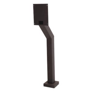 DKS DOORKING 1200-037 – Poste de Montaje Offset / Exterior / Ajustable / Acabado Antirreflejo / 1.2 m (3.9 ft)