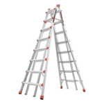 Little Giant Ladder Systems SKYCRAPER-15C – Escalera Telescópica en A / Aluminio / Altura Ajustable 2.44 m a 4.57 m (8 ft a 15 ft) / Capacidad 150 kg / Compacta 2.31 m (7.6 ft)